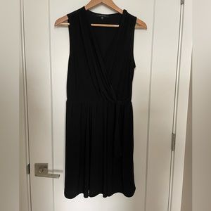 Tahari black wrap dress